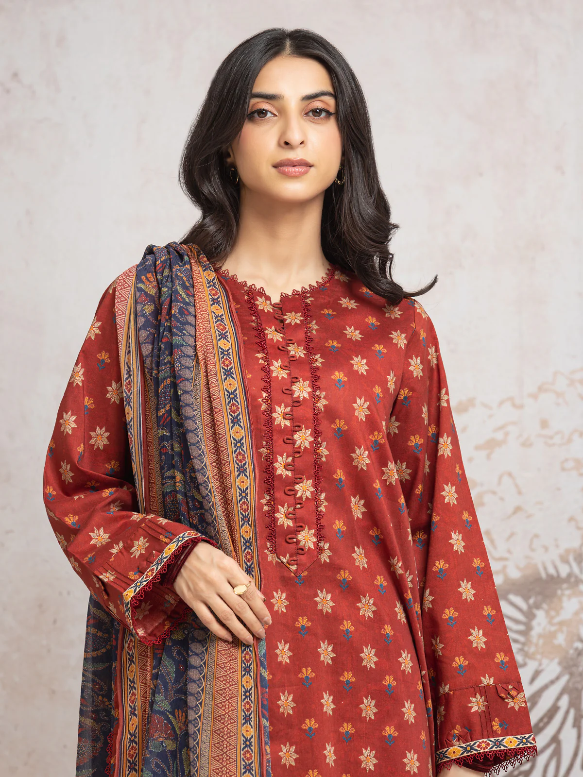 Unstitched Printed Cambric Suit - EWU24M2-016 - Image 4