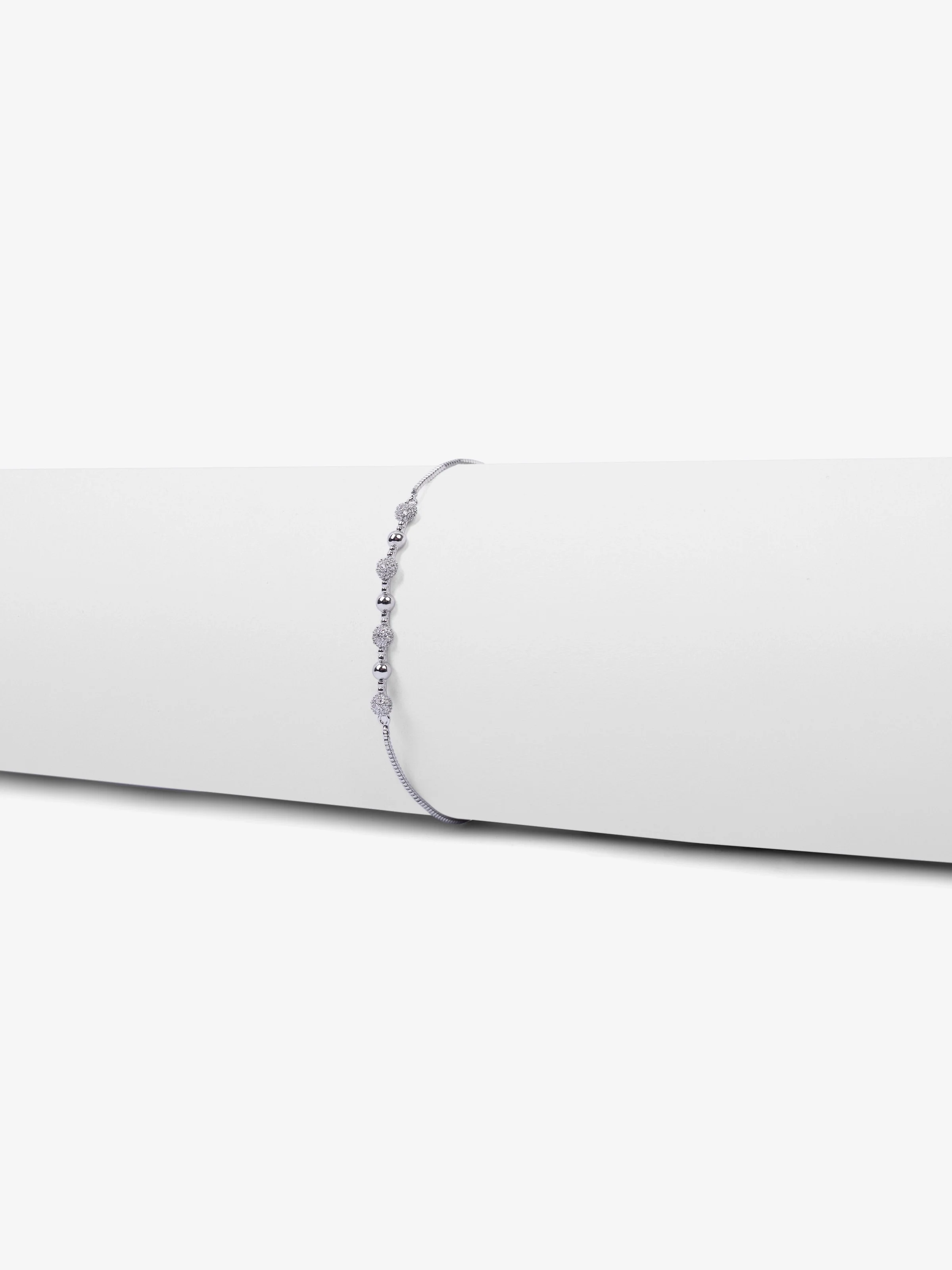 Luxe Silver Elegance Bracelet - EAWB5-010 - Image 2