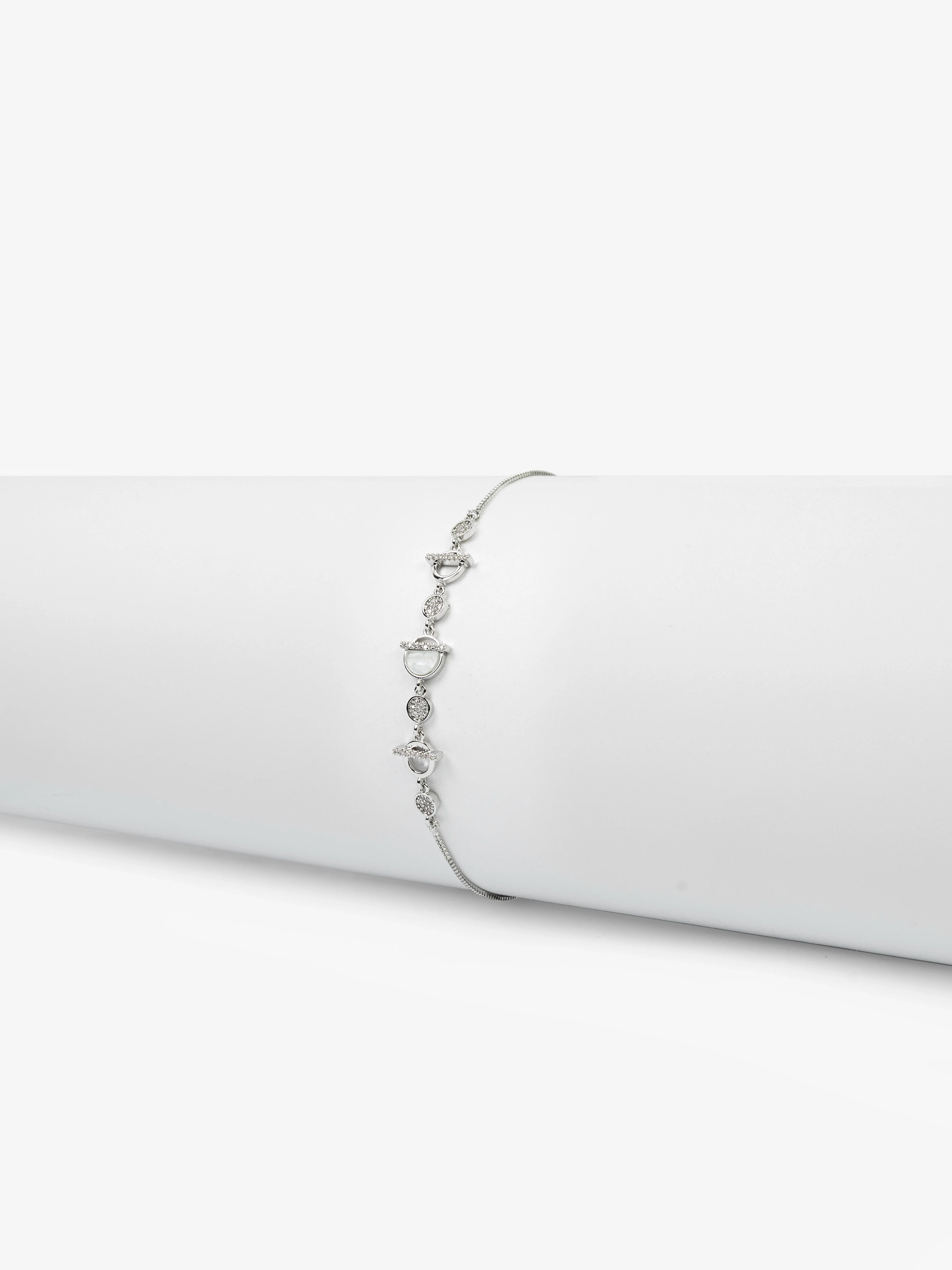 Silver Moonlit Grace Bracelet - EAWB5-016 - Image 2