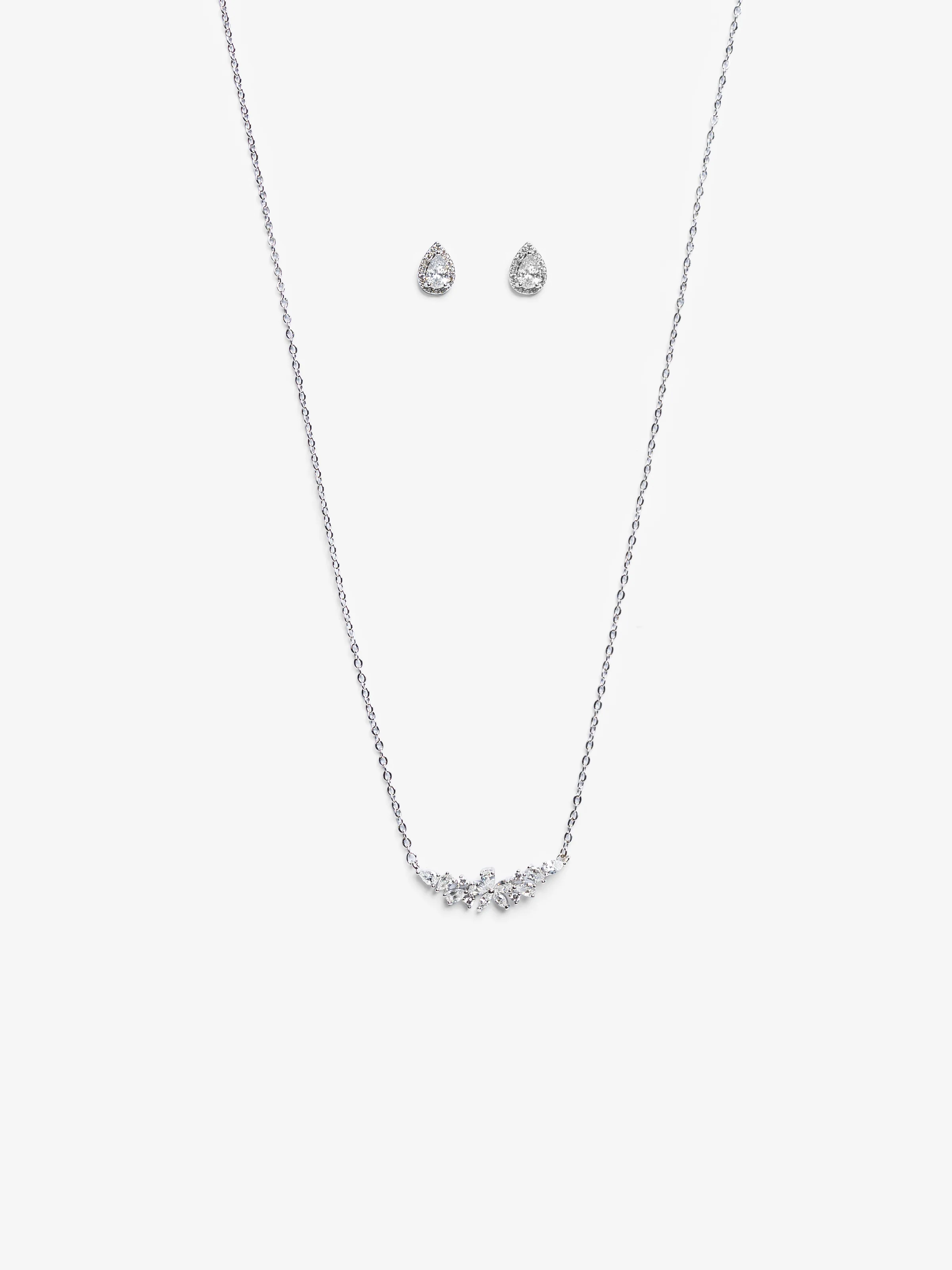 Silver Radiance Jewelry Set - EAWJS5-004