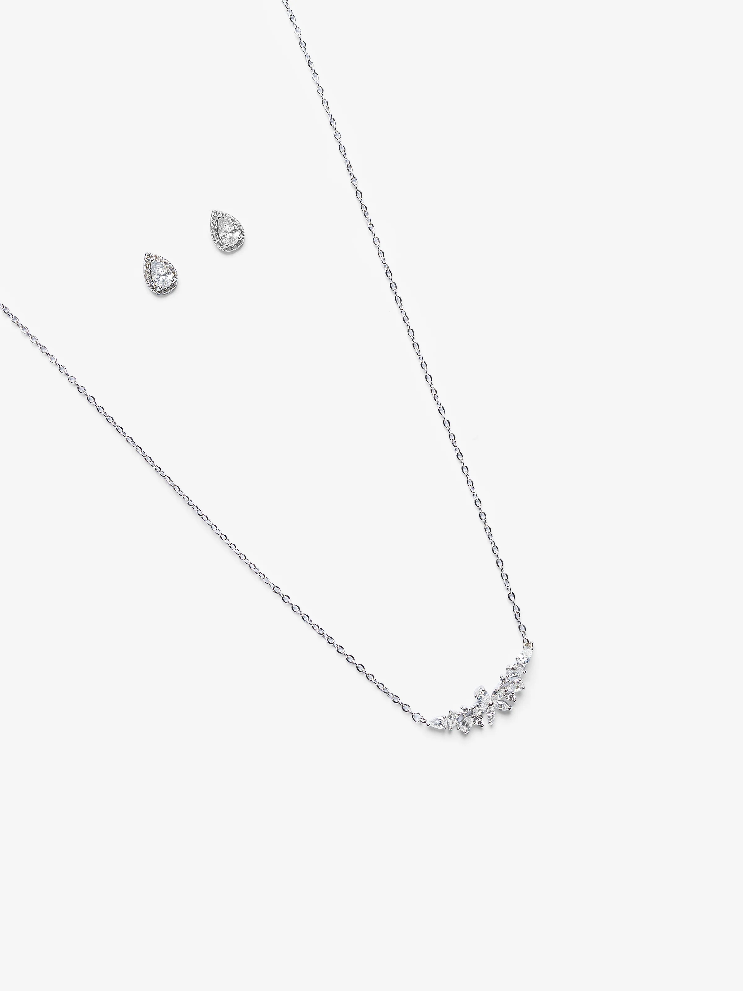 Silver Radiance Jewelry Set - EAWJS5-004 - Image 2