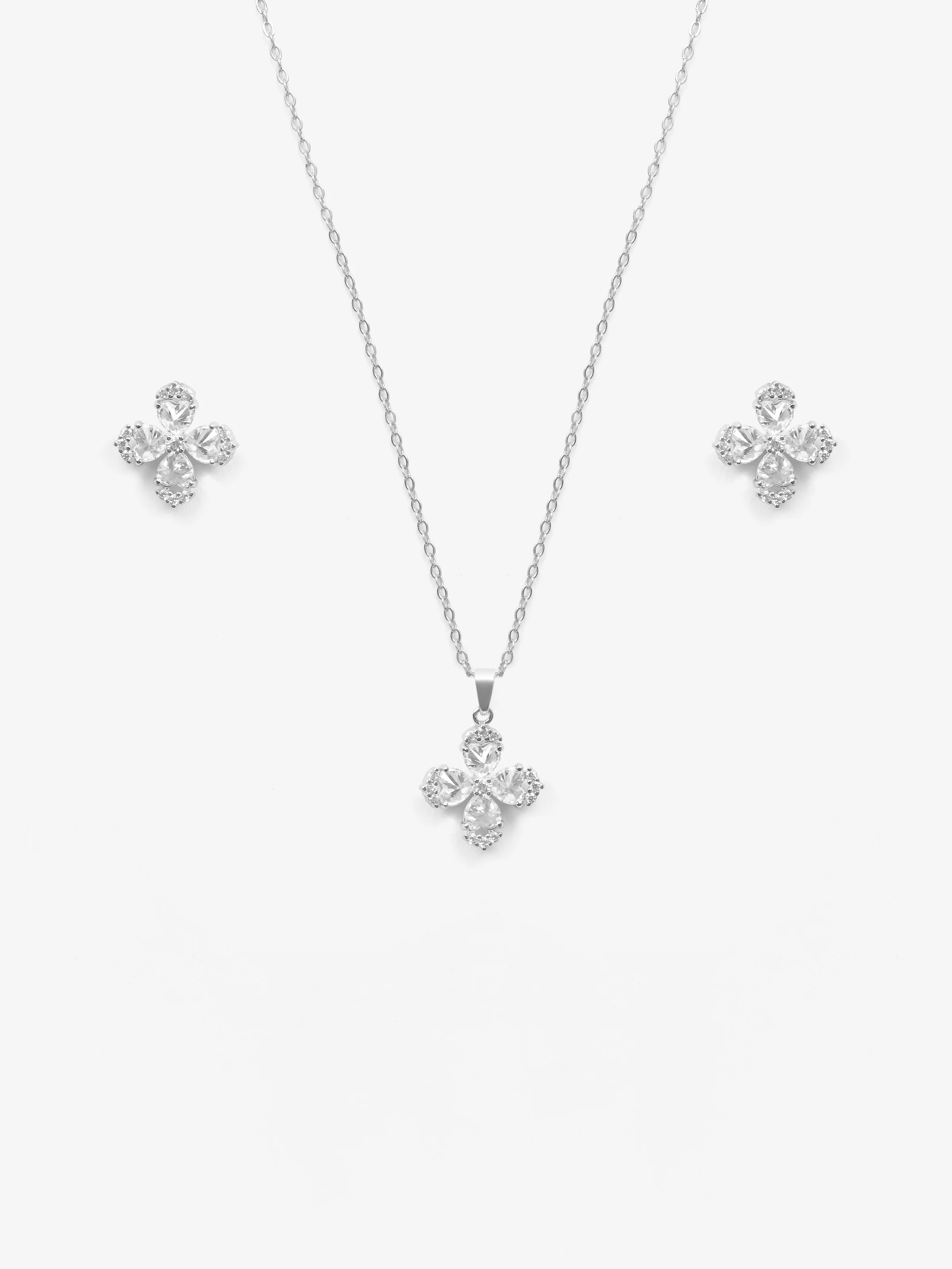 Silver Cascade Dot Set - EAWJS5-012
