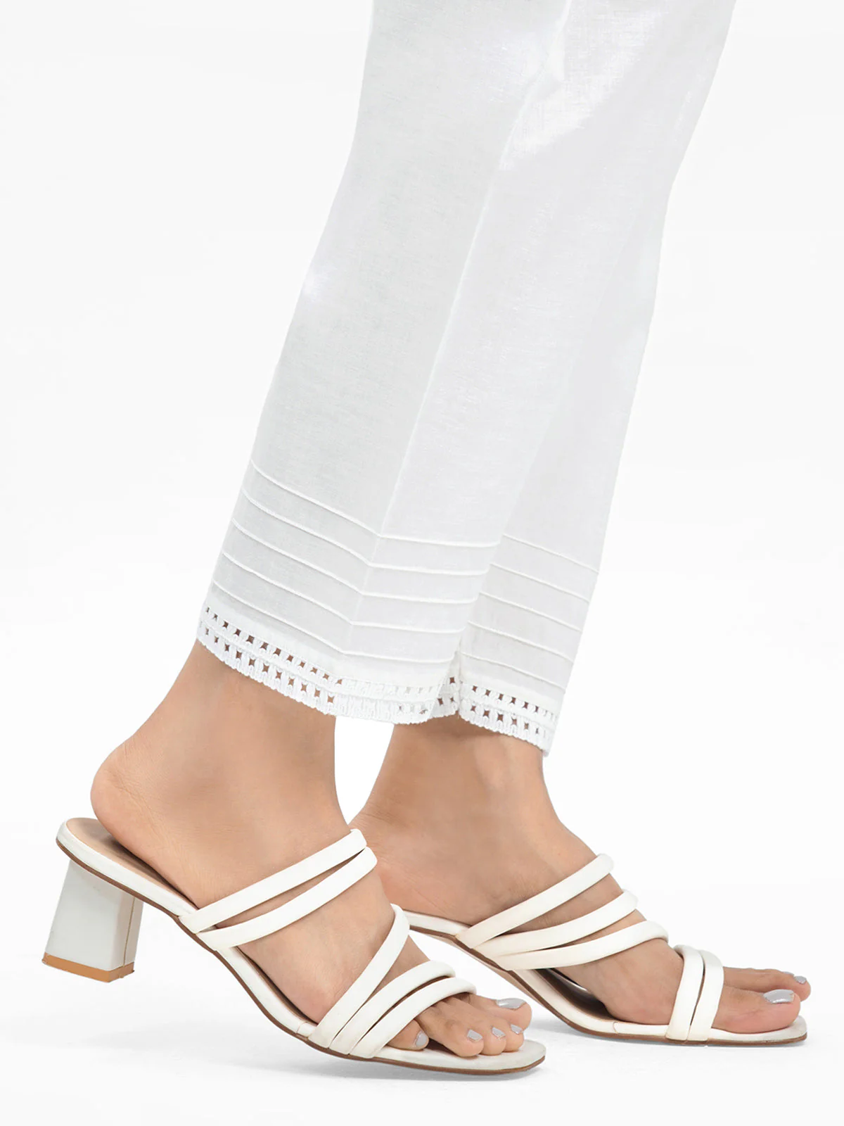 Women's White Shalwar - EWBSEB24-00001 - Image 2