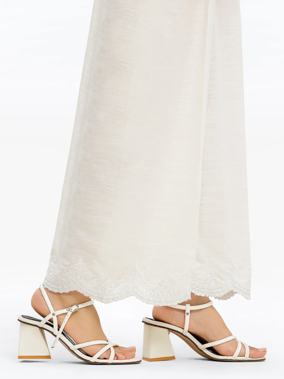 Women's White Trouser - EWBE23-76527 - Image 2