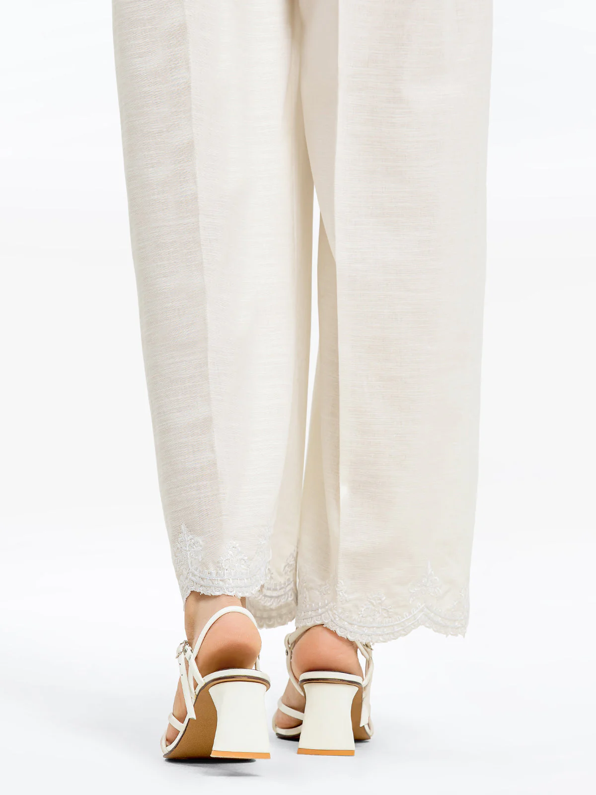 Women's White Trouser - EWBE23-76527 - Image 3