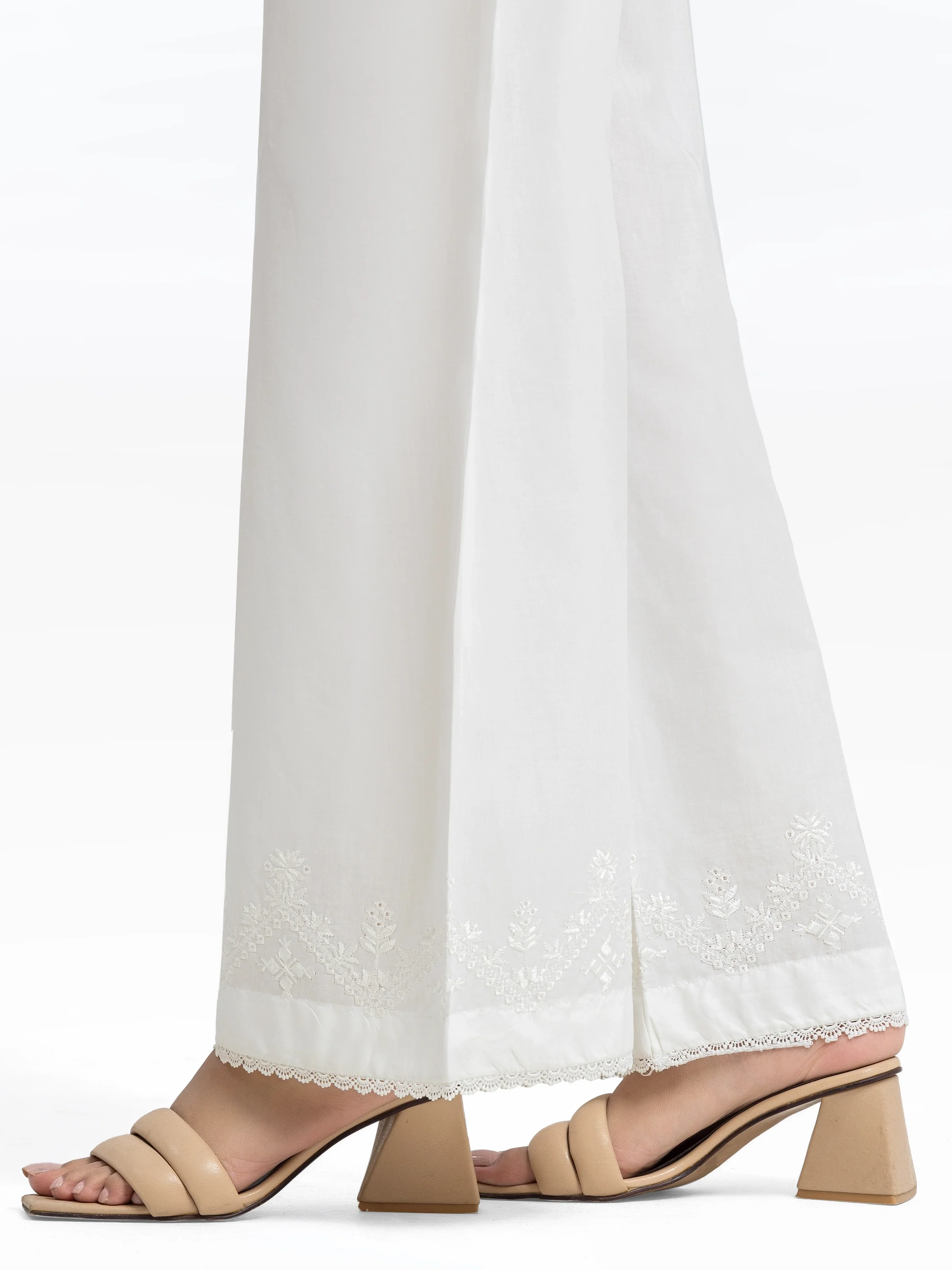 Women's White Trouser - EWBE24-76580 - Image 2