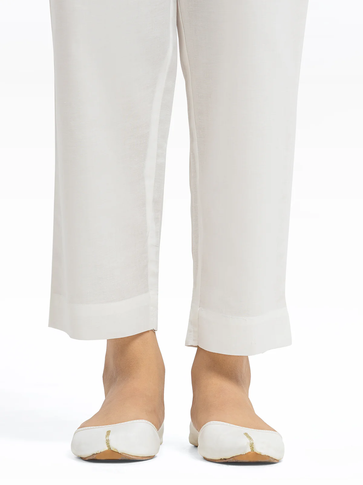 Women's White Trouser - EWBS24-76577