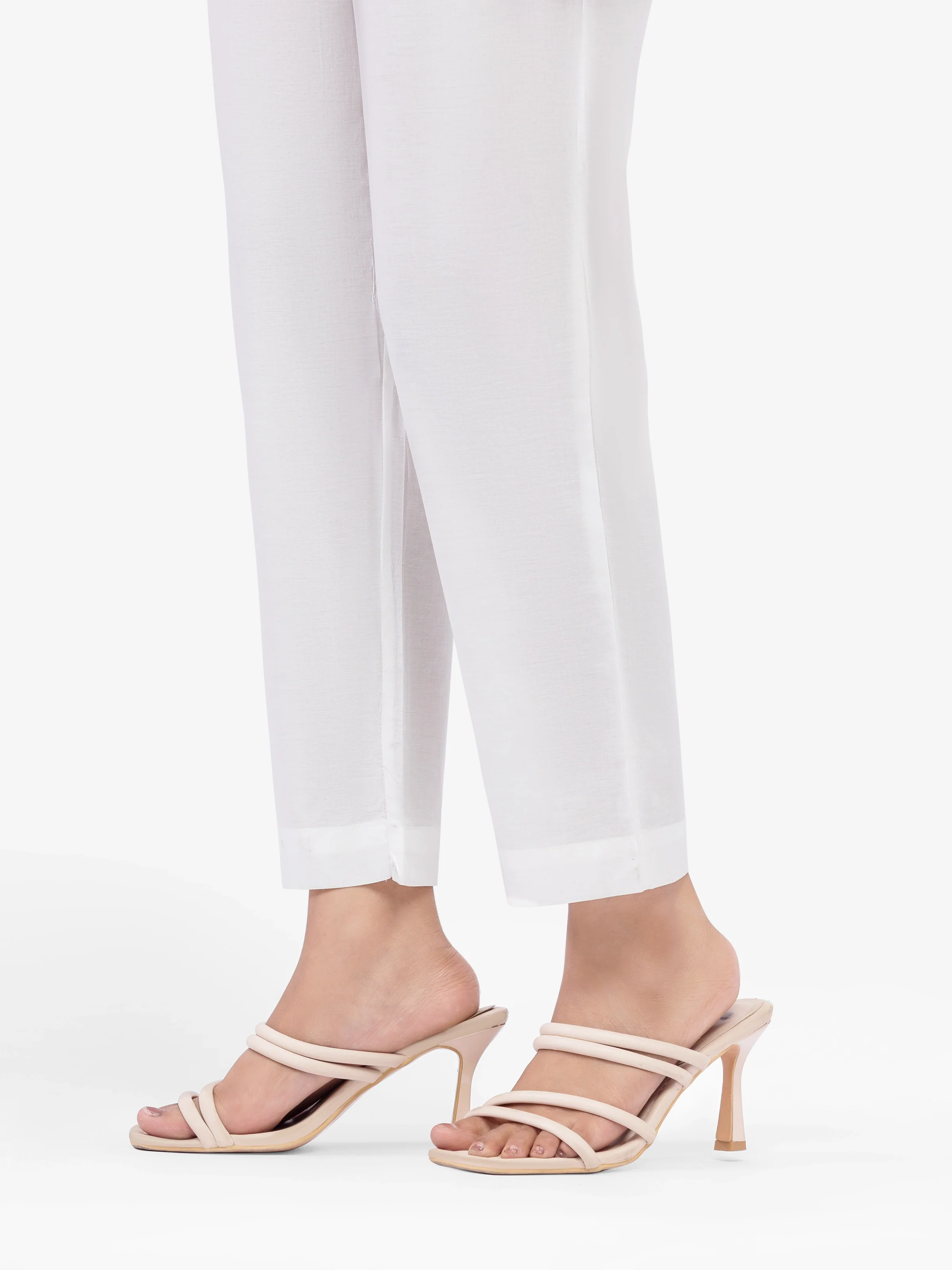 Women's White Trouser - EWBS5-76591 - Image 3